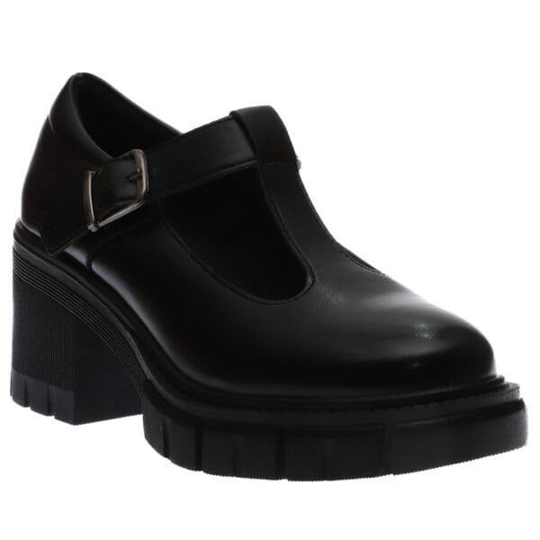 ENVIE CHUNKY T-BAR BALLERINAS V63-22187 BLACK