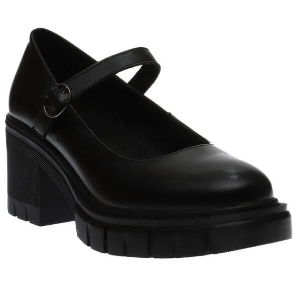 ENVIE CHUNKY MARY JANE BALLERINAS V63-22186 BLACK