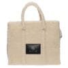 ENVIE FAUX SHERLING TOTE BAG N42-22571 BEIGE