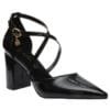 ENVIE BLOCK-HEEL POINTY PUMPS E45-22404 BLACK
