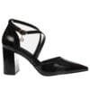 ENVIE BLOCK-HEEL POINTY PUMPS E45-22404 BLACK