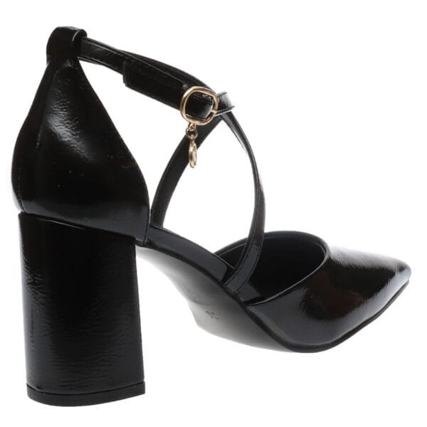 ENVIE BLOCK-HEEL POINTY PUMPS E45-22404 BLACK