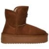 D.FRANKLIN FUR BOOTIES 371004 CAMEL