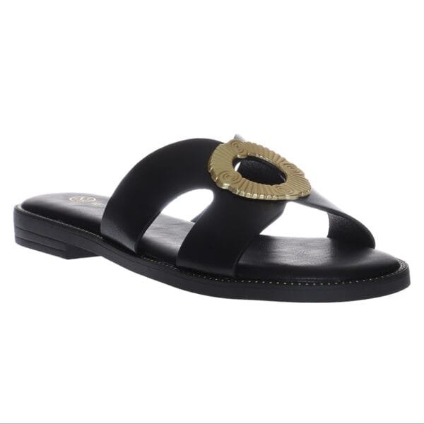 ENVIE FLAT SANDALS  E96-21395 BLACK