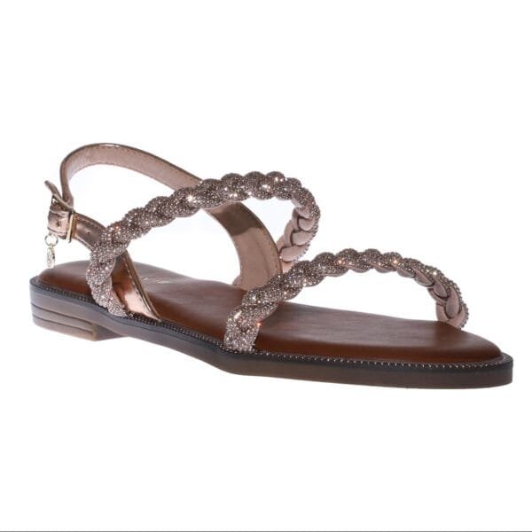 ENVIE FLAT SANDALS E96-21416 ROSE-GOLD