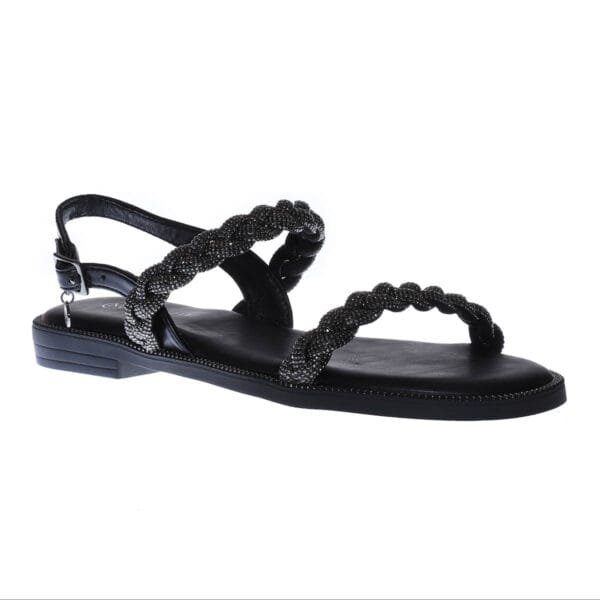 ENVIE FLAT SANDALS E96-21416 BLACK