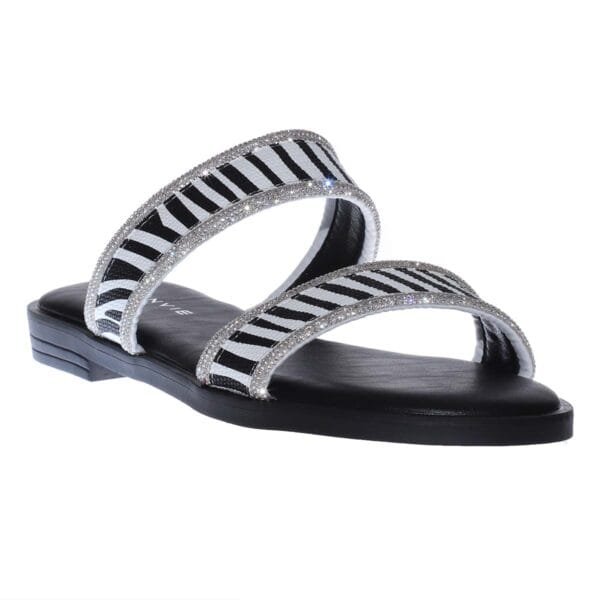 ENVIE FLAT SANDALS E96-21371 ZEBRA