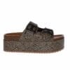 ENVIE CHUNKY RAFFIA FLATFORMS E42-21185 BLACK