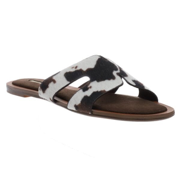 CORINA PONY FLAT SANDALS 5470 BROWN