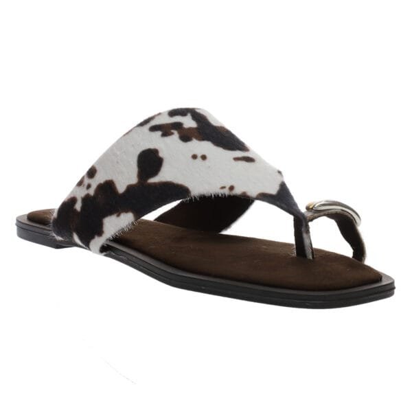 CORINA PONY FLAT SANDALS 5480 BROWN