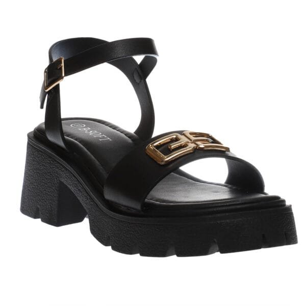 B-SOFT COMFORT CHUNKY HEELS 3137 BLACK
