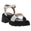 B-SOFT COMFORT CHUNKY HEELS 3137 WHITE