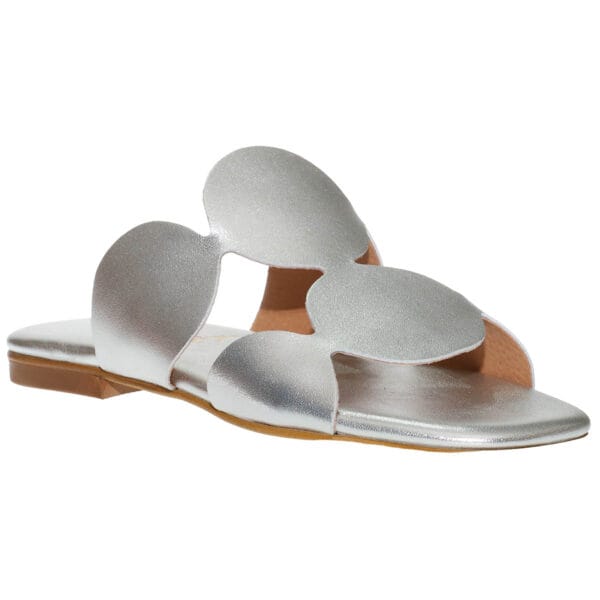 MALENA FLAT SANDALS 18 SILVER