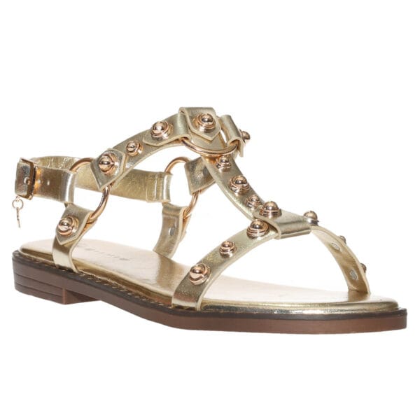ENVIE STUDDED SANDALS E96-23339 GOLD