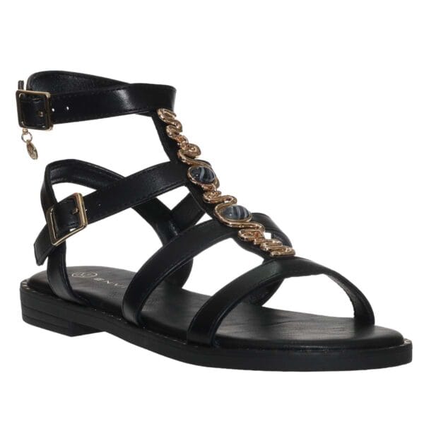 ENVIE GLADIATOR SANDALS E96-23313 BLACK