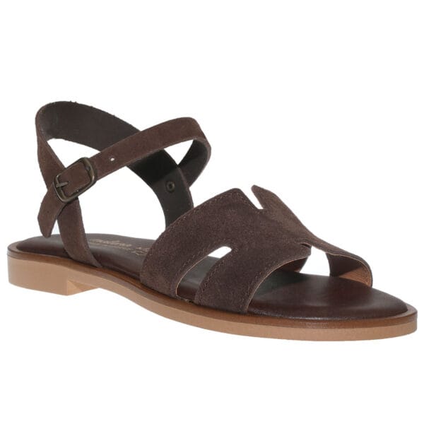 MALENA FLAT SANDALS 0200-46B BROWN