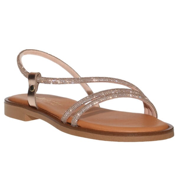 MALENA FLAT SANDALS 200-17 ROSE-GOLD