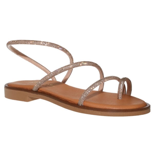 MALENA FLAT SANDALS 200-18 ROSE-GOLD