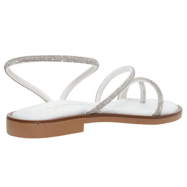 MALENA FLAT SANDALS 200-18 WHITE