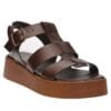 MALENA GLADIATOR FLATFORMS 100-53 BROWN