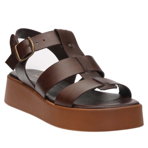 MALENA GLADIATOR FLATFORMS 100-53 BROWN