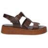 MALENA GLADIATOR FLATFORMS 100-53 BROWN