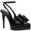 ENVIE BOW HIGH-HEEL PUMPS E02-22251 BLACK