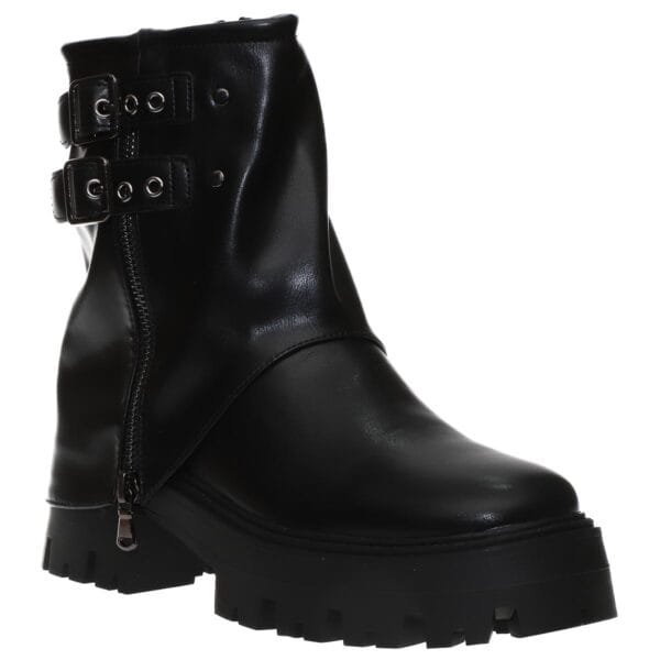 ENVIE BIKER FOLD-OVER BOOTIES E58-22287 BLACK