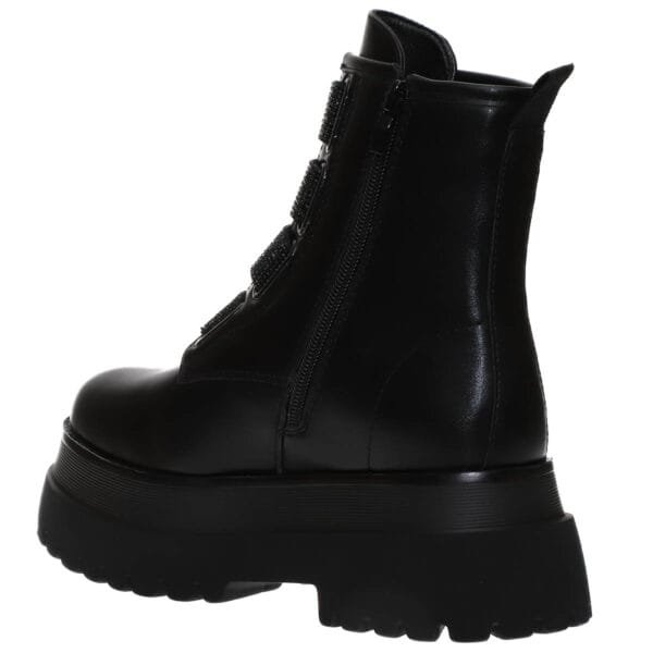 ENVIE PLATFORM COMBAT BOOTIES E58-22295 BLACK
