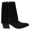 ENVIE FOLD- OVER COW BOOTIES E58-22286 BLACK