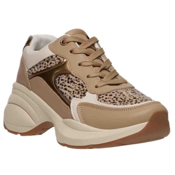 MALENA PLATFORM SNEAKERS 07036 BEIGE