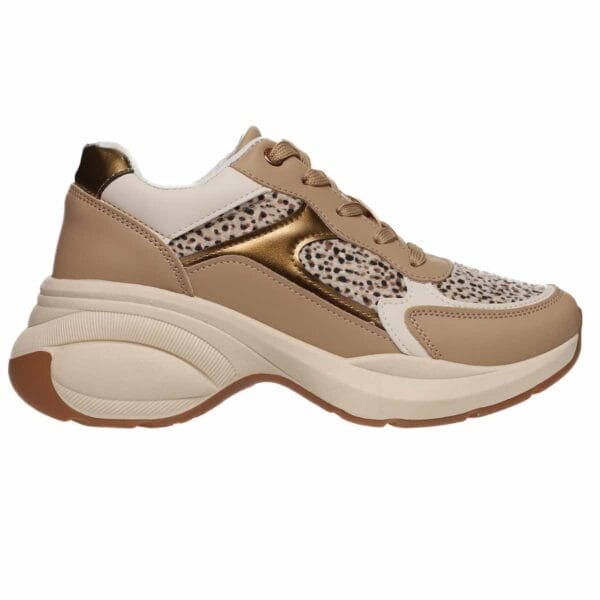 MALENA PLATFORM SNEAKERS 07036 BEIGE