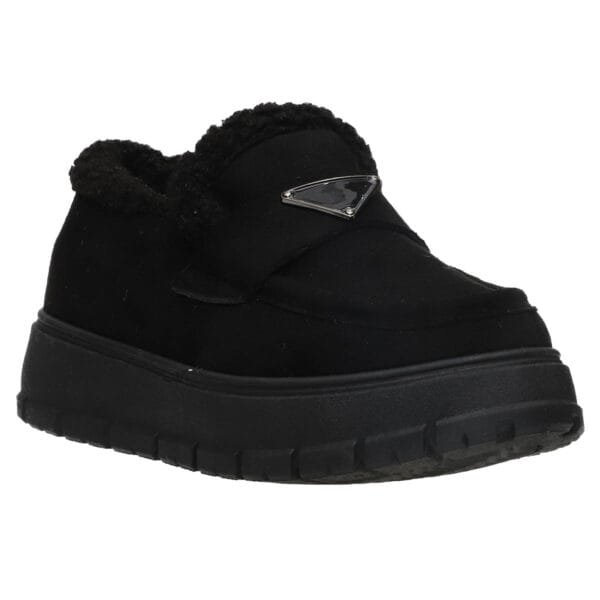 MALENA FUR LOAFERS 07045 BLACK