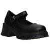 MALENA MARY-JANE CHUNKY BALLERINAS 35018 BLACK