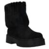 MALENA CASUAL 3/4  FUR BOOTIES 13021 BLACK