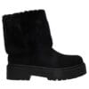MALENA CASUAL 3/4  FUR BOOTIES 13021 BLACK
