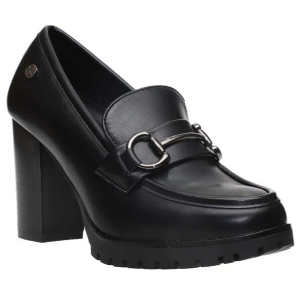 MALENA HIGH-HEEL LOAFERS 57058 BLACK