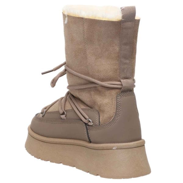 MALENA CASUAL 3/4 FUR BOOTIES 07039 BEIGE