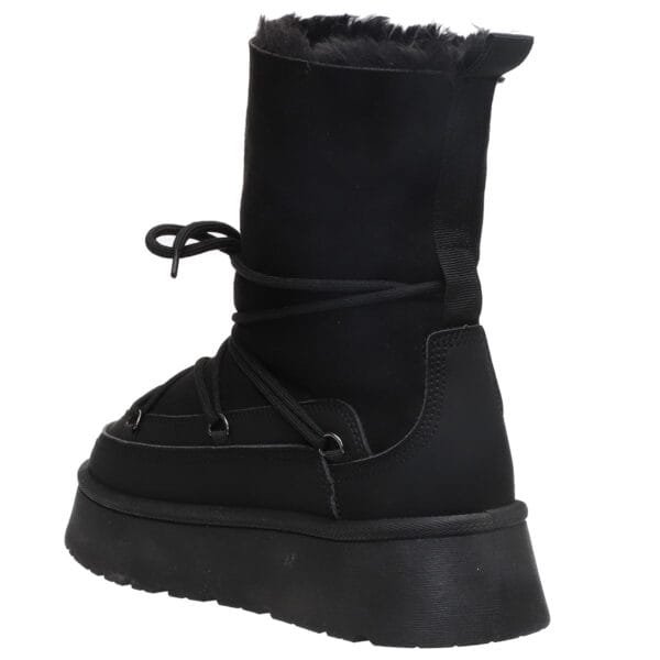 MALENA CASUAL 3/4 FUR BOOTIES 07039 BLACK