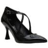 MALENA POINTY MID-HEEL PUMPS 713 SHINY BLACK