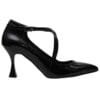 MALENA POINTY MID-HEEL PUMPS 713 SHINY BLACK