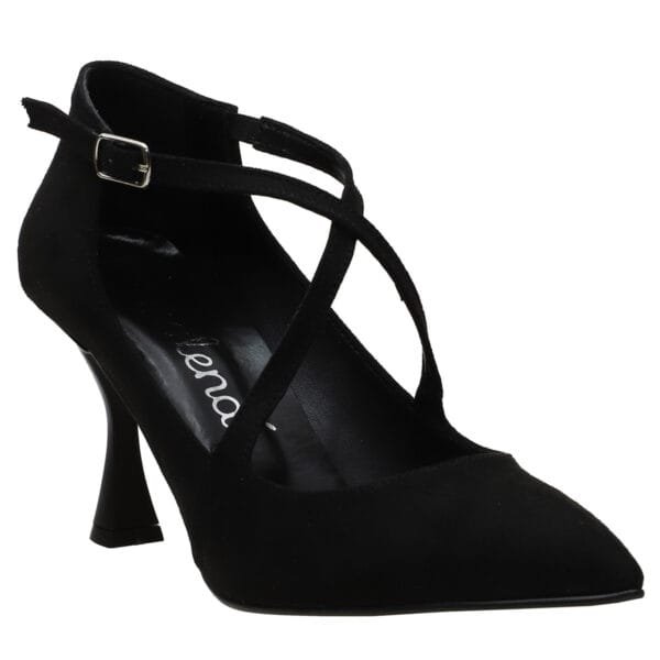 MALENA POINTY MID-HEEL PUMPS 713 BLACK