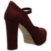 MALENA HIGH BLOCK-HEEL PUMPS 1924 BORDEAUX