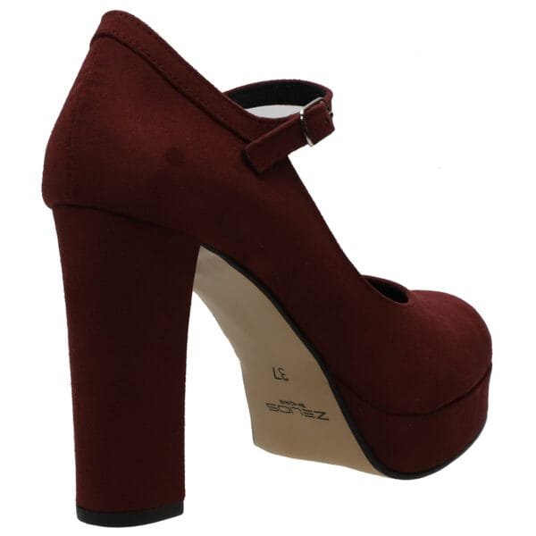 MALENA HIGH BLOCK-HEEL PUMPS 1924 BORDEAUX