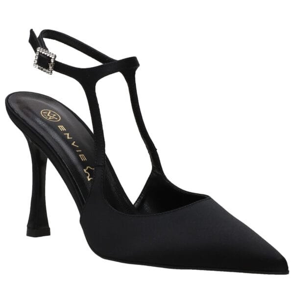 ENVIE SLINGBACK POINTY PUMPS E02-22101 BLACK
