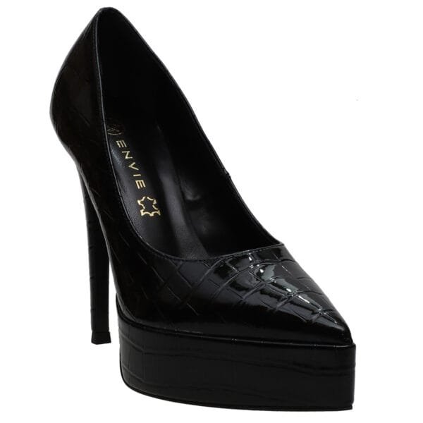 ENVIE HIGH-HEEL POINTY PUMPS E02-22252 BLACK