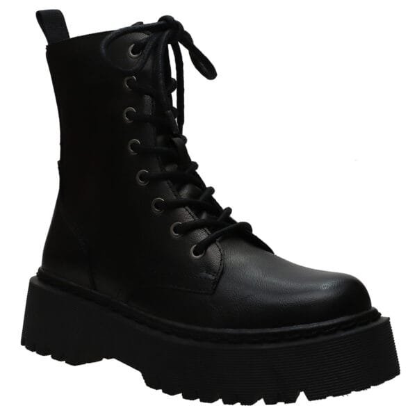 PRIMADONNA FLATFORM BIKER BOOTIES 33391 BLACK