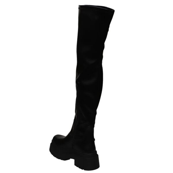 ENVIE OVER THE KNEE BIKER BOOTS E12-22165 BLACK