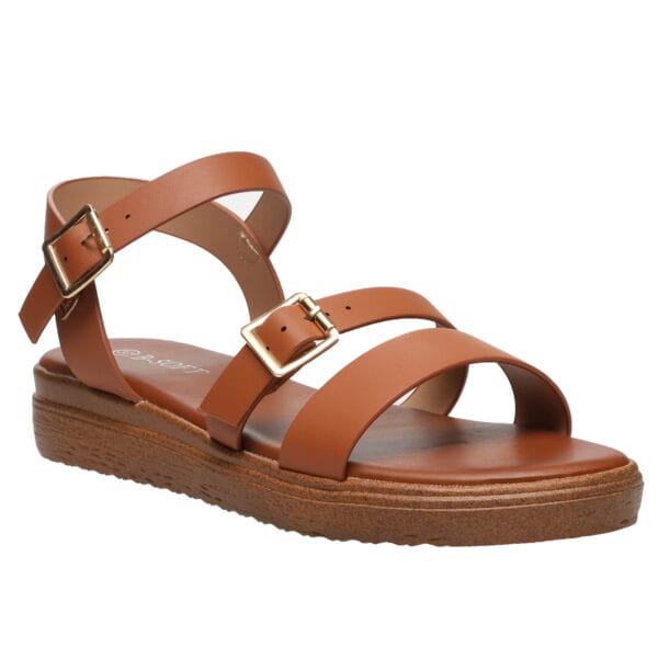 B-SOFT COMFORT FLATFORMS 5742 CAMEL