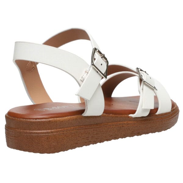 B-SOFT COMFORT FLATFORMS 5742 WHITE